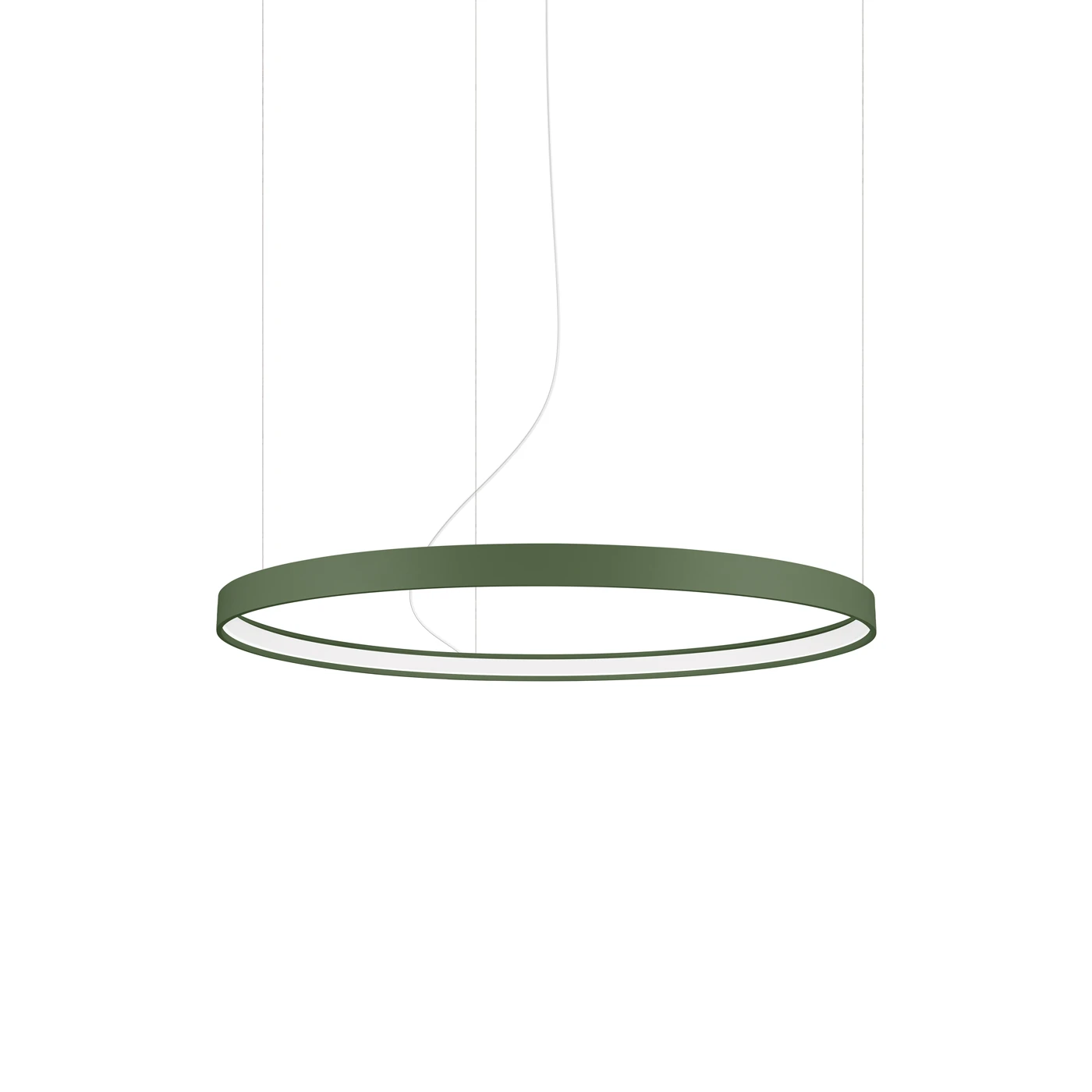 Pakabinamas šviestuvas 78 cm / 33W – apvalus, alyvuogių žalias, CRI93
