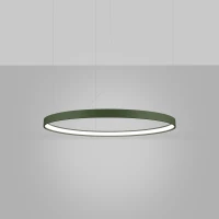 Pendant light 33W – round ring, olive green, CRI98 - Image 4
