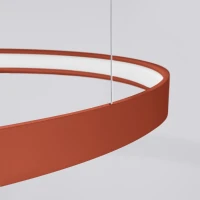 Pendant light 78 cm / 33W – round, red ochre, CRI98 LED - Image 7