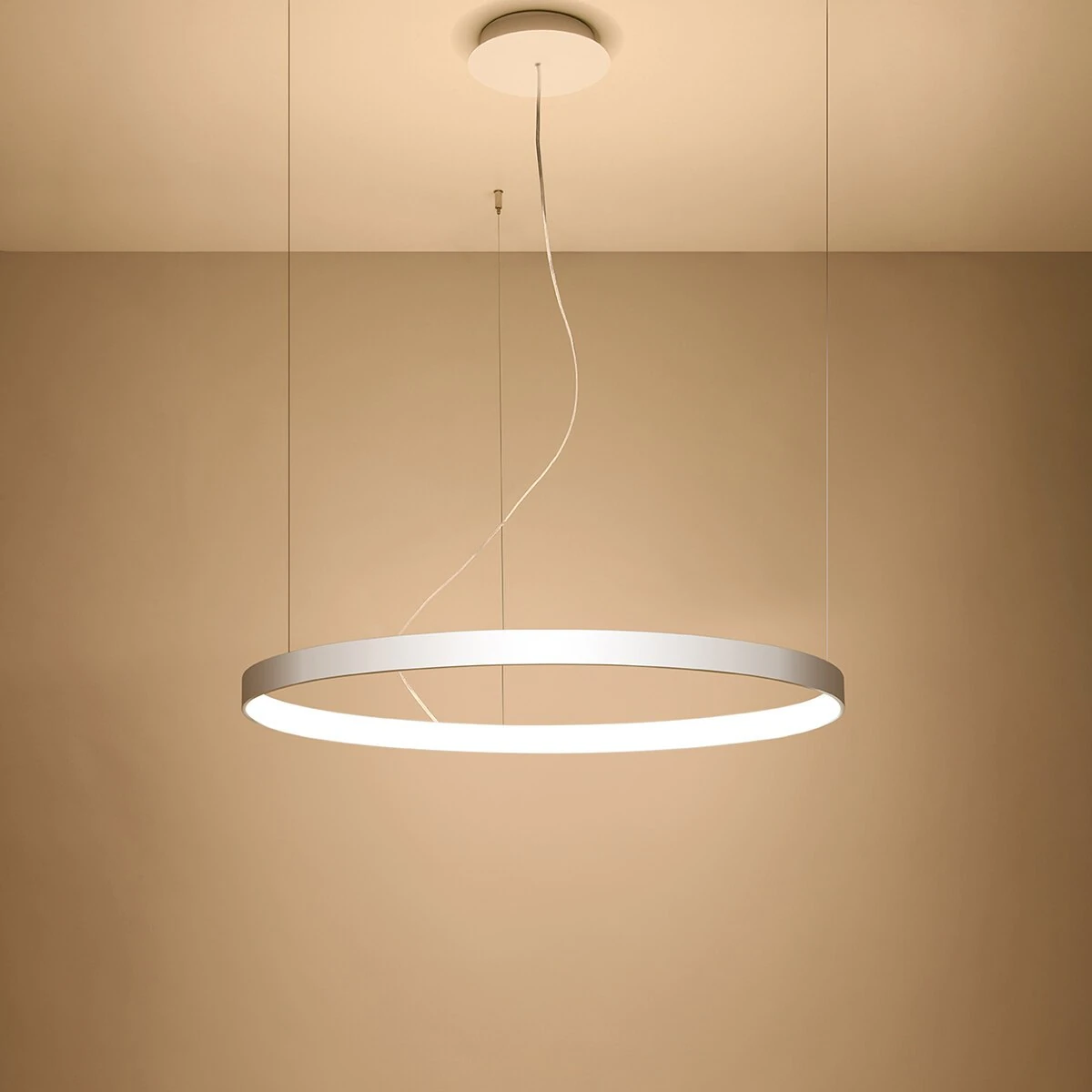 Pendant light 78 cm – round, white, CRI93 LED