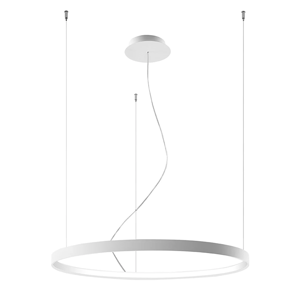 Pendant light 78 cm – round, white, CRI93 LED