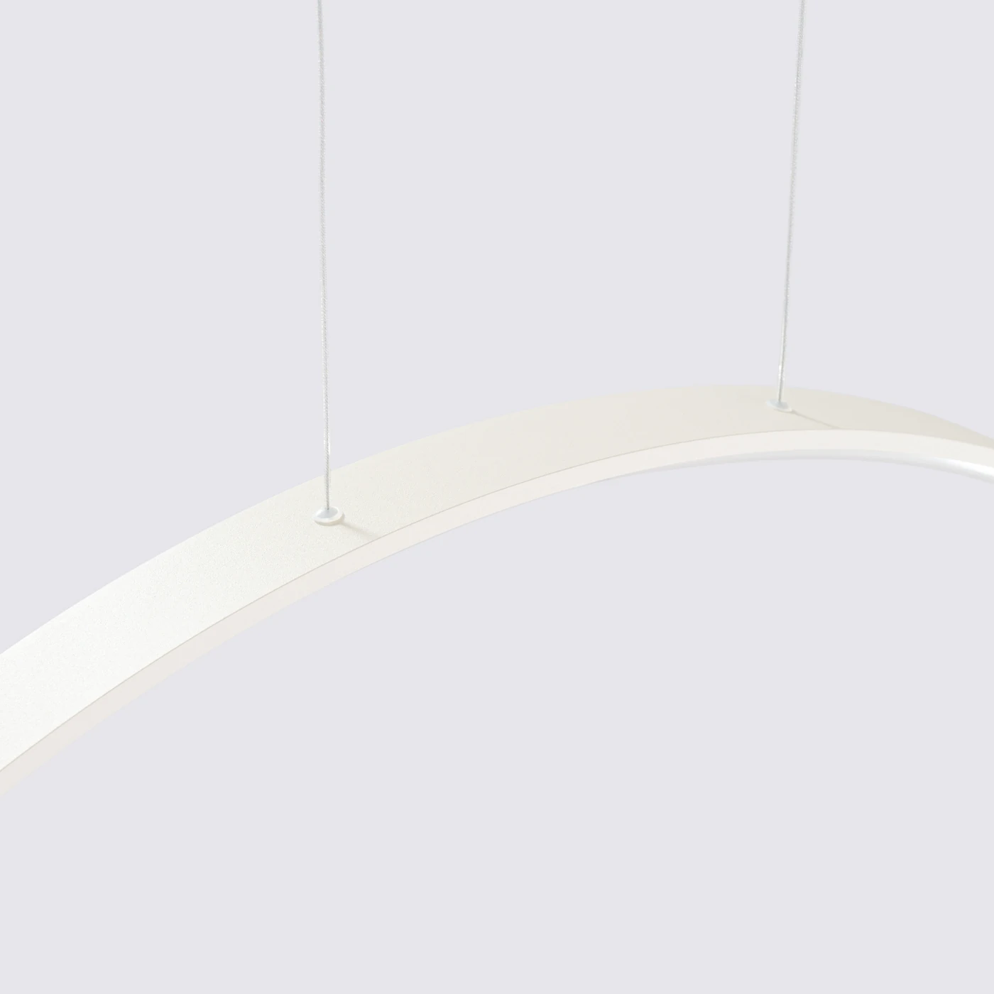 Pendant lamp 47W – round LED ring, beige, CRI98