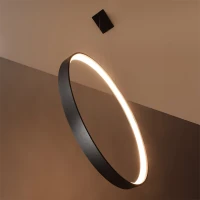 Pendant lamp 47W – ring, black, CRI93 - Image 3
