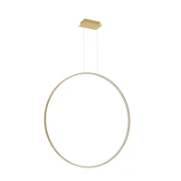 Pendant lamp 47W – round ring, gold, warm white LED - Image 2