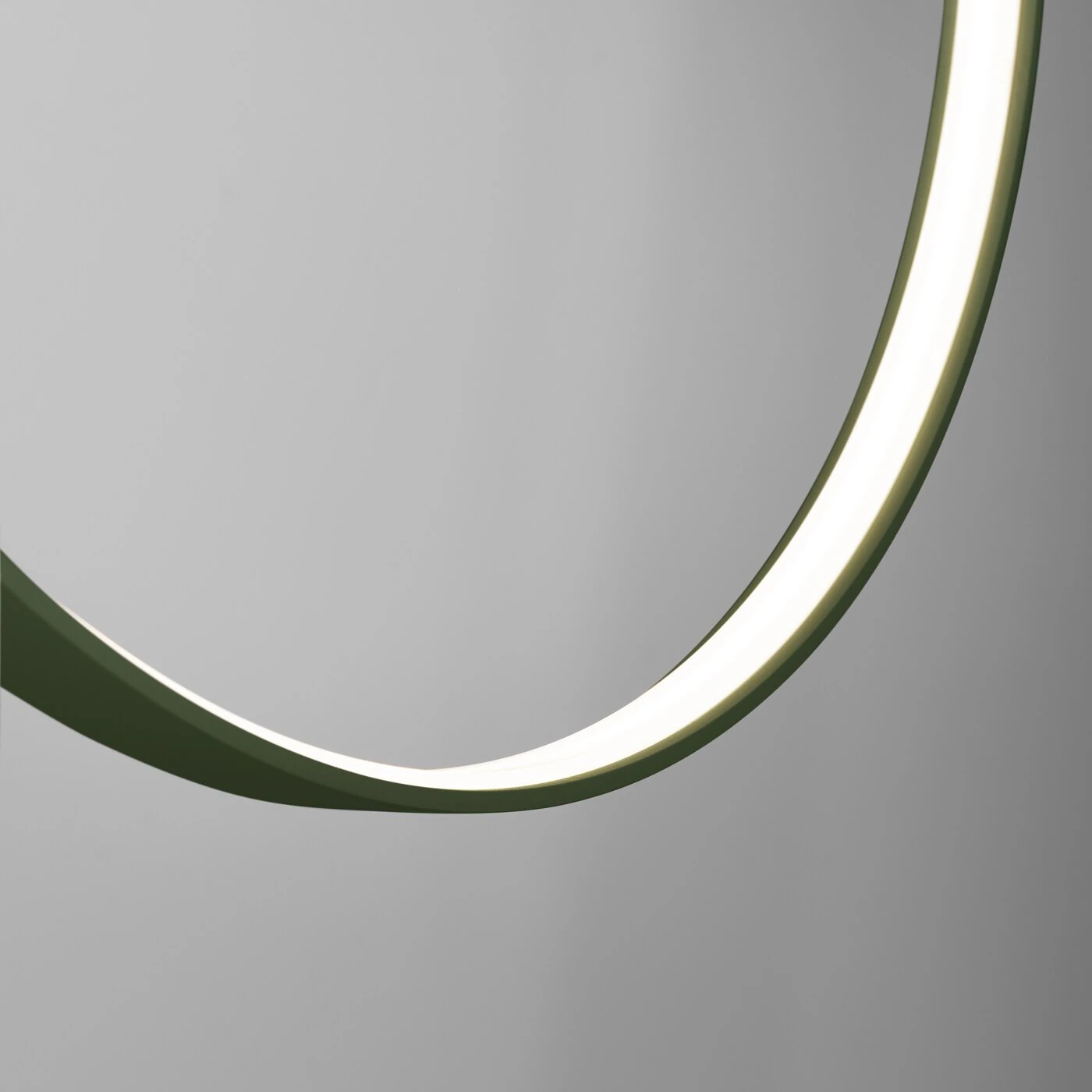 Pendant lamp 47W – ring, olive green, CRI93 LED