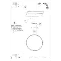 Pendant lamp 47W – ring, olive green, CRI93 LED - Image 11