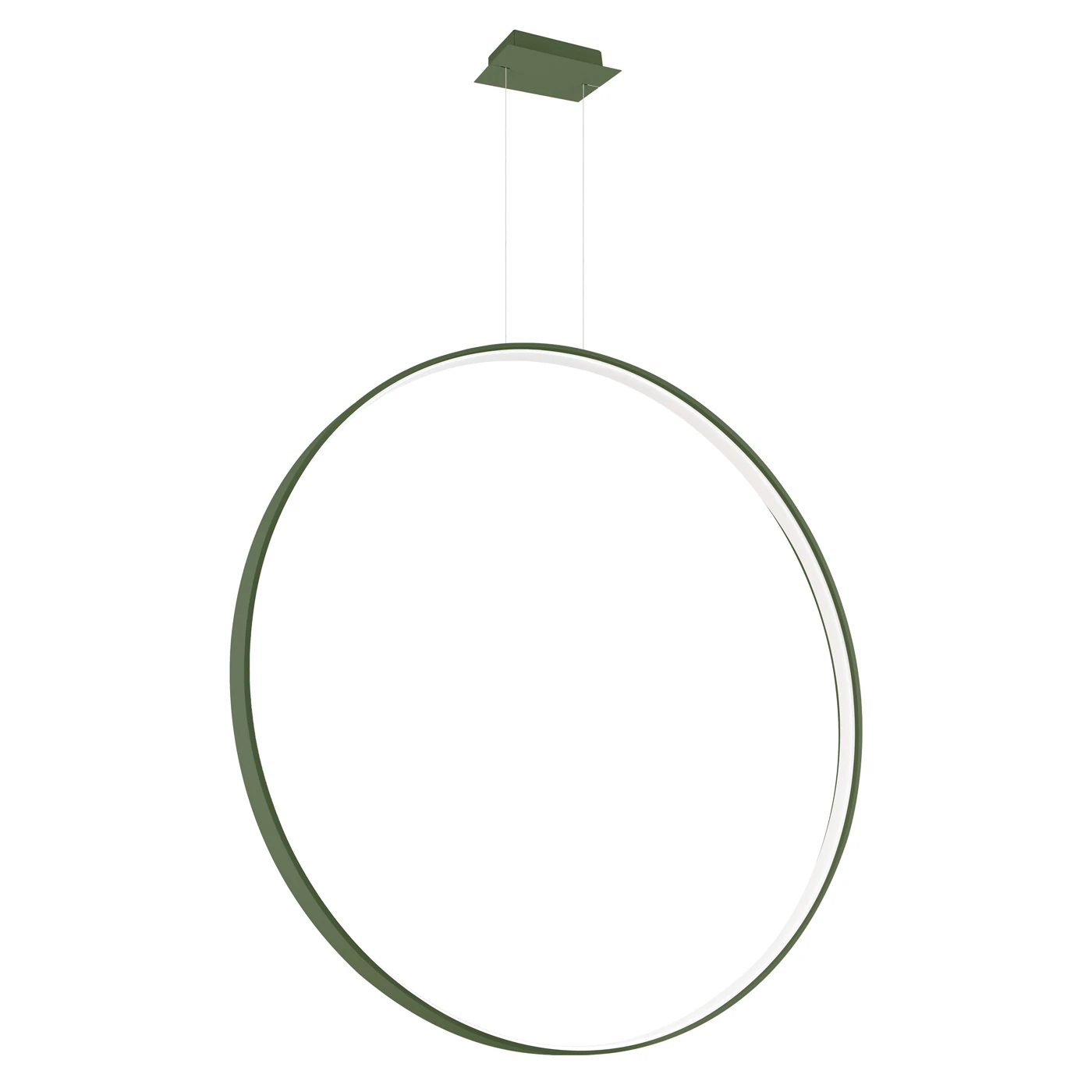 Pendant lamp 47W – ring, olive green, CRI93 LED