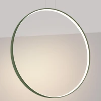 Pendant lamp 47W – ring, olive green, CRI93 LED - Image 1