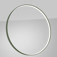Pendant lamp 47W – ring, olive green, CRI98 - Image 1