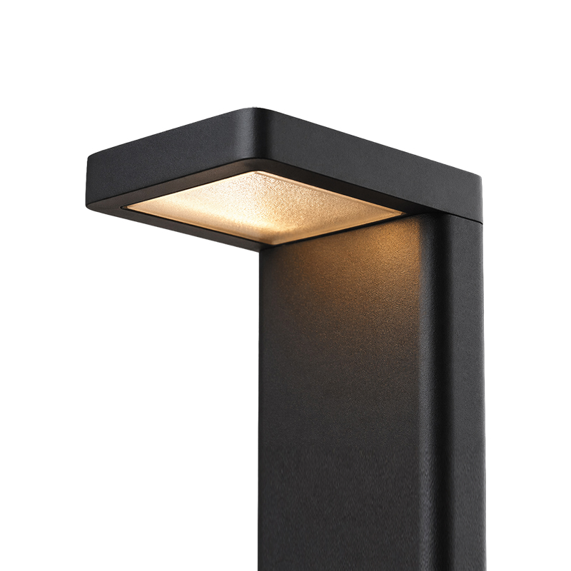 LED lauko šviestuvas 9W – stulpinis, matinė juoda - Nuotrauka 4