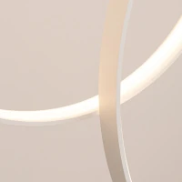 Pakabinamas šviestuvas 173W – 5 žiedai, baltas, šiltai baltas LED - Nuotrauka 5