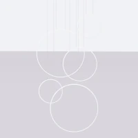 Pendant lamp 173W – round rings, white, CRI98 - Image 3