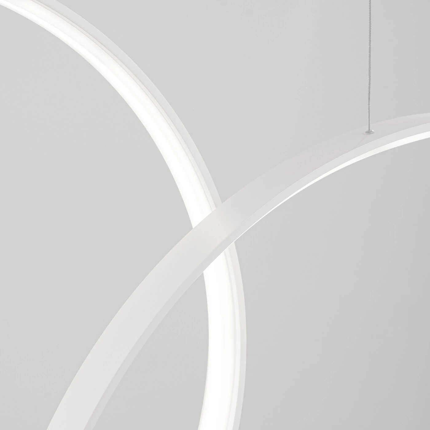 Pendant lamp 173W – round rings, white, CRI98