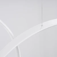 Pendant lamp 173W – round rings, white, CRI98 - Image 6