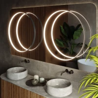 Pendant LED lamp 55 cm – ring, black, CRI98 - Image 14