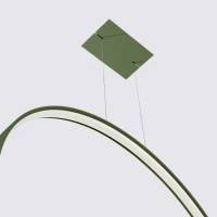 Pendant light 55 cm – round, olive green, CRI98 LED - Image 6