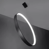 Pakabinamas LED šviestuvas 24W – apvalus žiedas, baltas, CRI98 - Nuotrauka 5