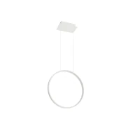 Pakabinamas LED šviestuvas 24W – apvalus žiedas, baltas, CRI98 - Nuotrauka 2