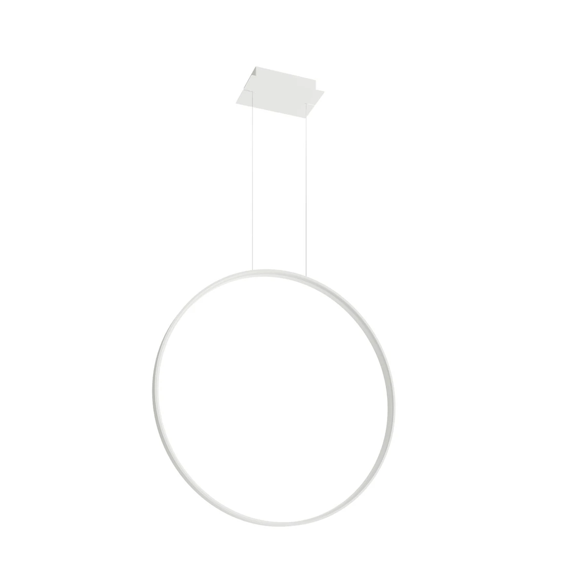 Pendant lamp 78 cm / 33W – round, white, CRI93