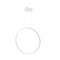Pendant lamp 78 cm / 33W – round, white, CRI93 - Image 2