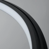 Sietynas 90 cm – apvalus juodas LED žiedas, 3000K - Nuotrauka 7