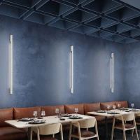 Wall lamp 120 cm – linear, beige, warm LED glow - Image 10