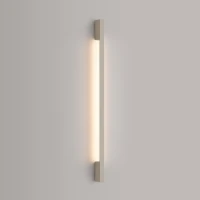 Wall lamp 120 cm – linear, beige, warm LED glow - Image 1