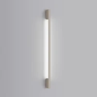 Sieninis šviestuvas 120 cm – linijinis, smėlio, LED 4000K - Nuotrauka 1