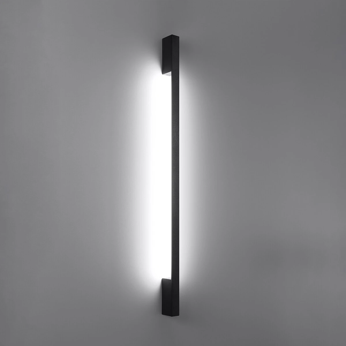 Sieninis šviestuvas 120 cm – linijinis, juodas, CRI95