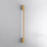 Sieninis šviestuvas 120 cm – linijinis, auksinis, šilta LED šviesa - Nuotrauka 3
