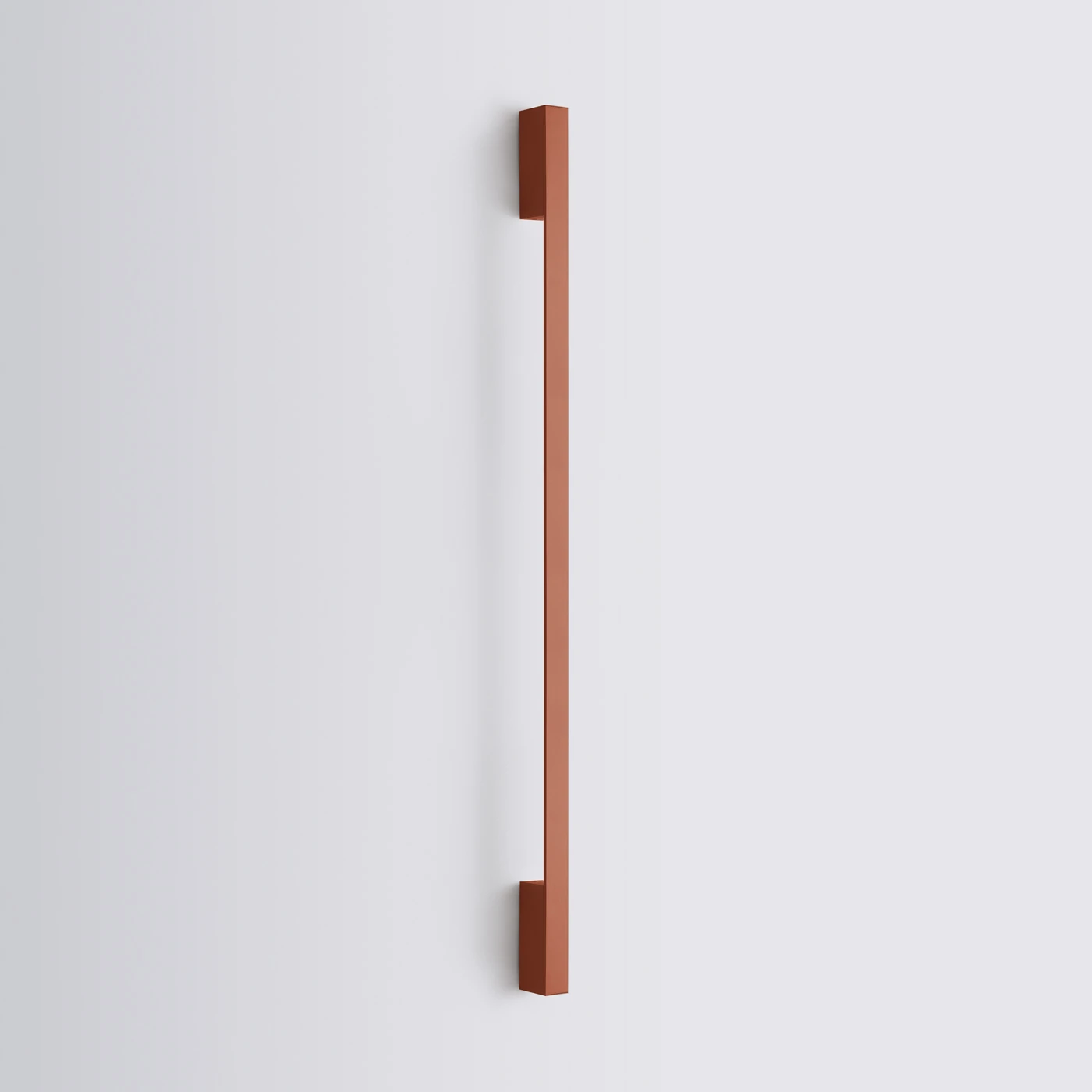 Wall lamp 120 cm – linear, red ochre, warm LED light