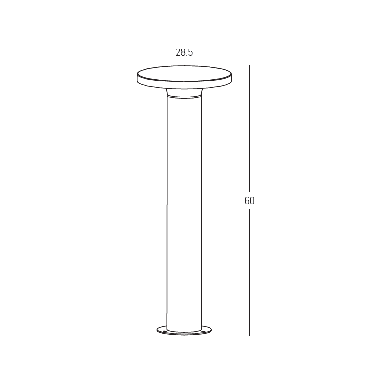 LED lauko šviestuvas 11W – betoninis - Nuotrauka 4