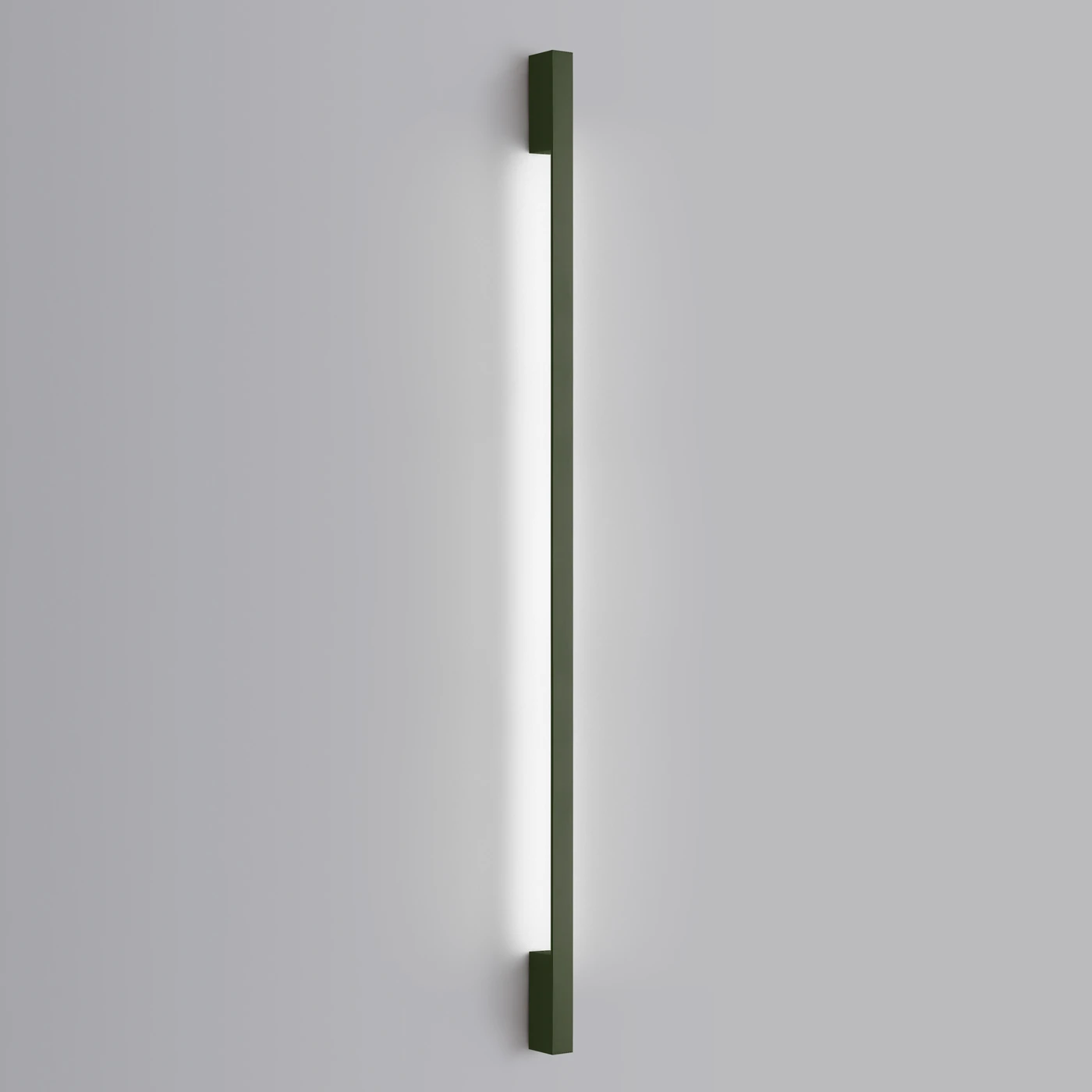 Sieninis šviestuvas 150 cm – linijinis, alyvuogių žalias, LED