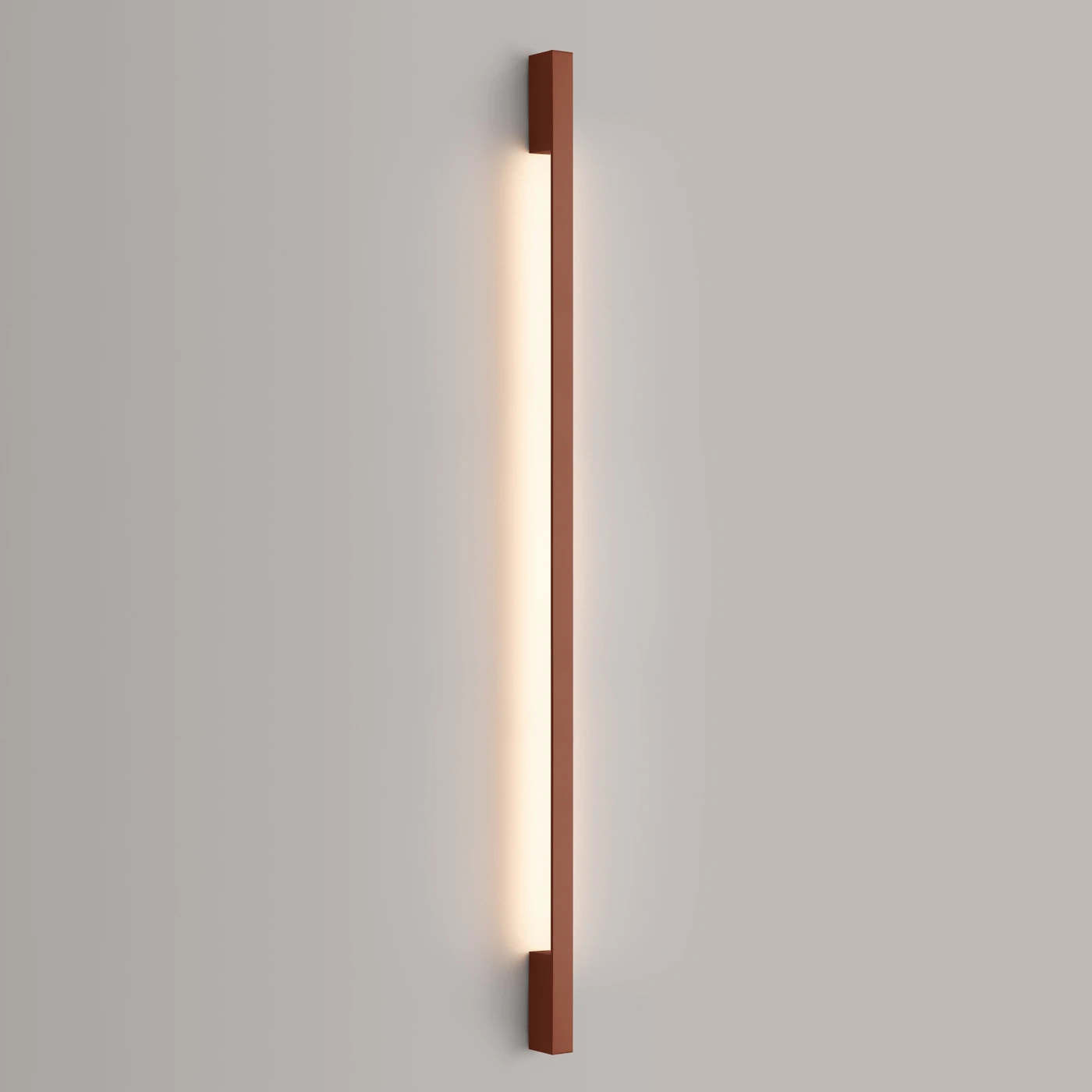 Sieninis šviestuvas 150 cm – linijinis, raudona, LED