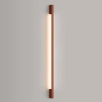 Sieninis šviestuvas 150 cm – linijinis, raudona, LED - Nuotrauka 4
