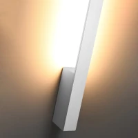 Sieninis šviestuvas 150 cm – linijinis, baltas, šilta LED šviesa - Nuotrauka 5