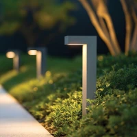 LED Outdoor Bollard 8W 3000K IP54 Concrete, 29.5x29x28 cm - Image 1