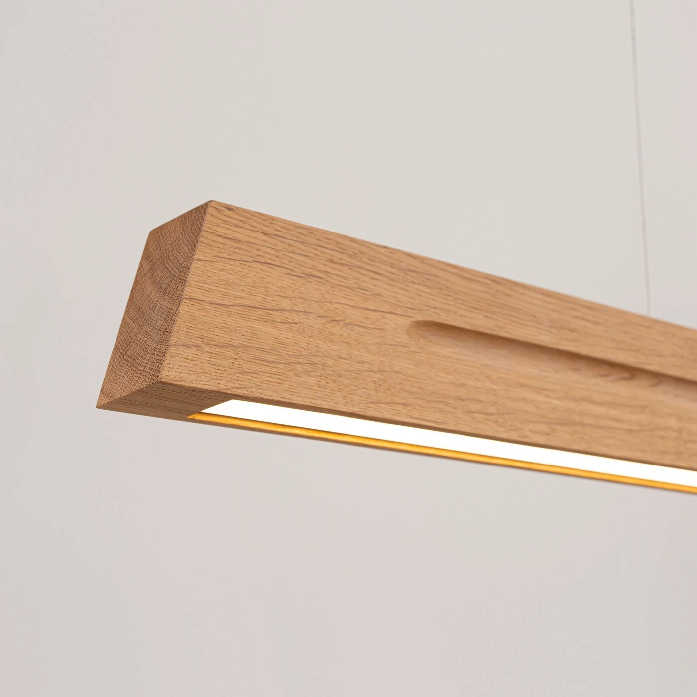 Pakabinamas LED šviestuvas 150 cm – linijinis, ąžuolo, CRI98