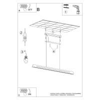 Pakabinamas LED šviestuvas 150 cm – linijinis, ąžuolo, CRI98 - Nuotrauka 11