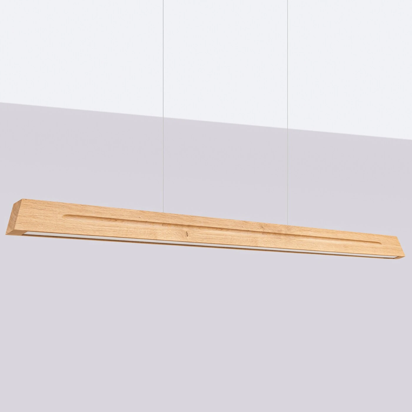 Pakabinamas LED šviestuvas 150 cm – linijinis, ąžuolo, CRI98
