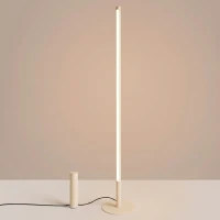 Floor lamp 39W – linear, beige, DALI dimmable - Image 1