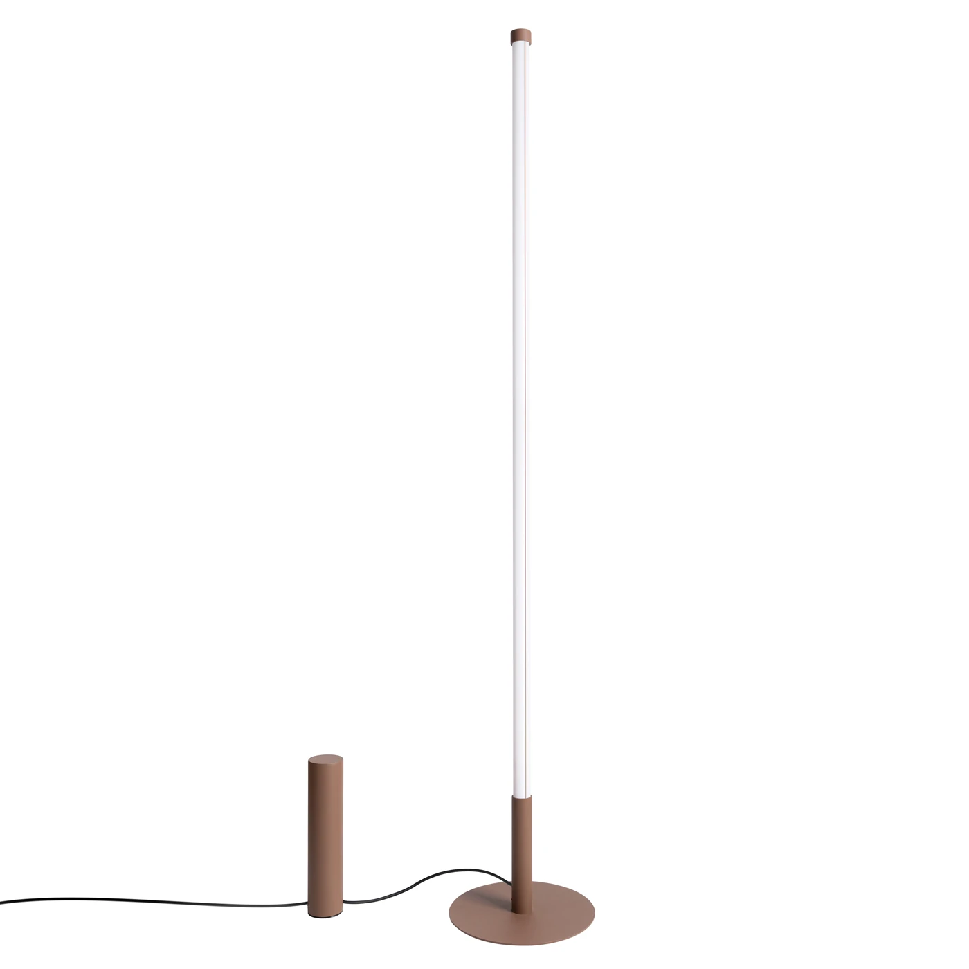Floor lamp 40W – linear, brown, Push Dim/DALI