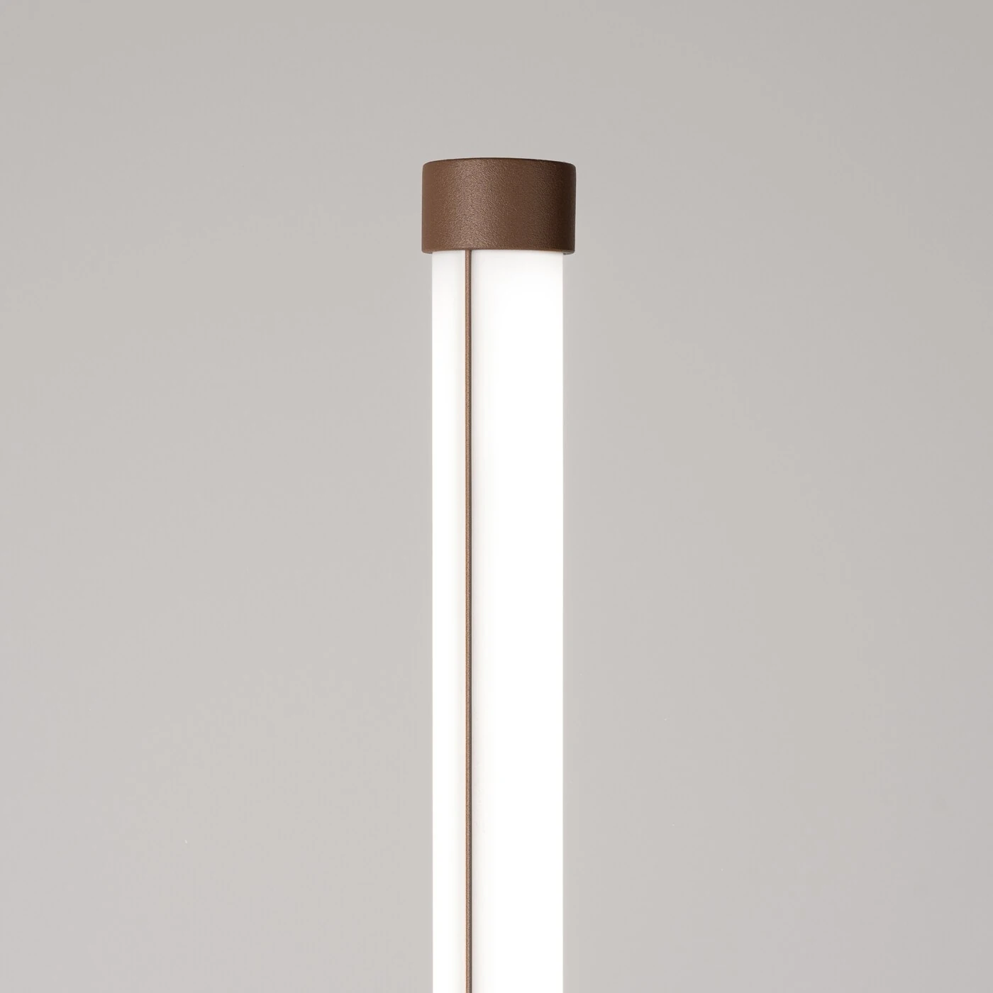 Floor lamp 40W – linear, brown, Push Dim/DALI