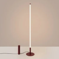 Floor lamp 39W – linear, burgundy, DALI dimmable - Image 6