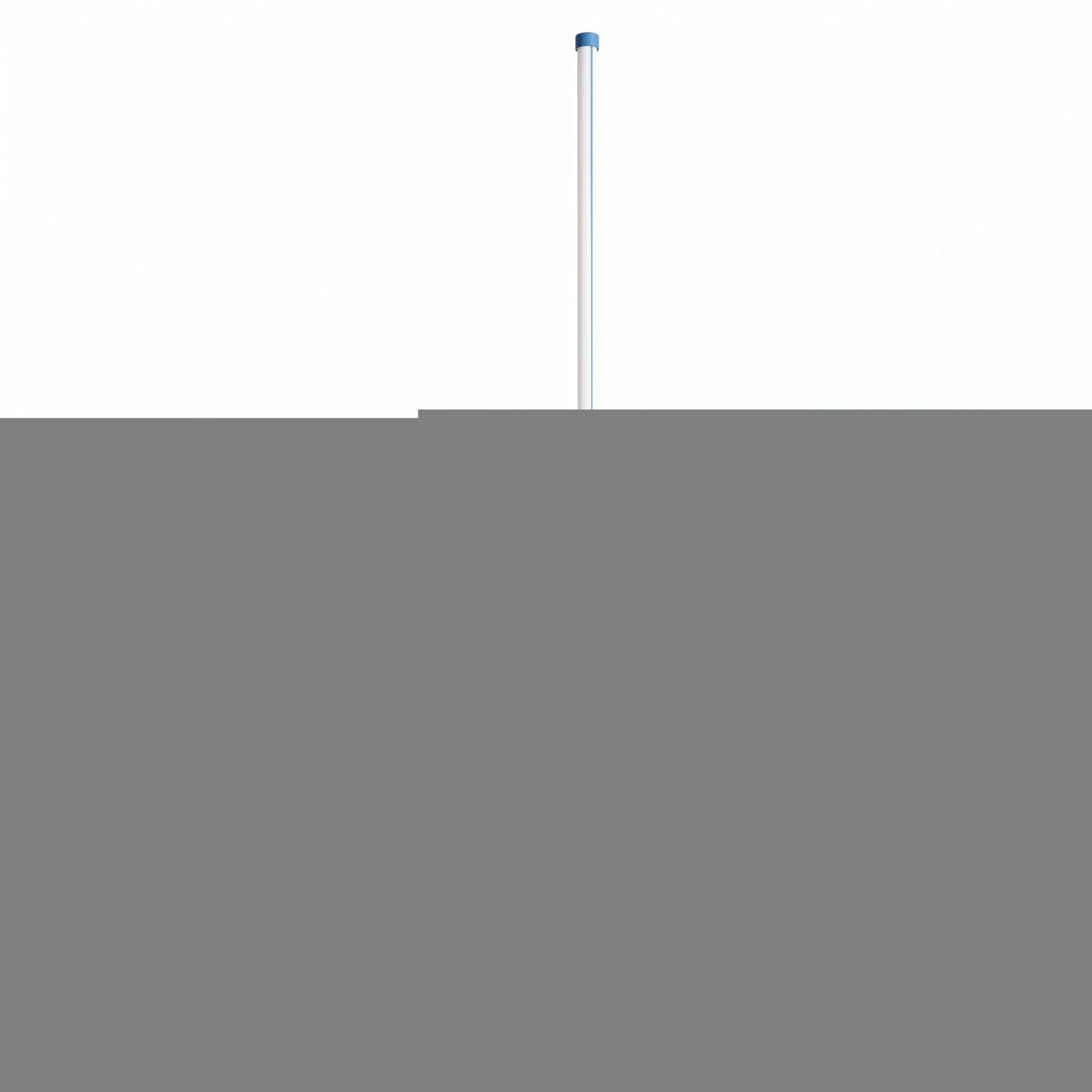 Floor lamp 39W – linear, light blue, Push Dimm/DALI