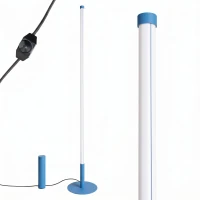 Floor lamp 39W – linear, light blue, Push Dimm/DALI - Image 1