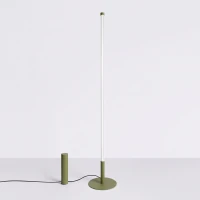 Floor lamp 39W – linear, olive green, DALI dimmable - Image 4