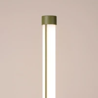 Floor lamp 39W – linear, olive green, DALI dimmable - Image 5