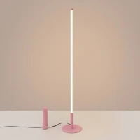 Floor lamp 39W – linear, pink, DALI dimmable - Image 1