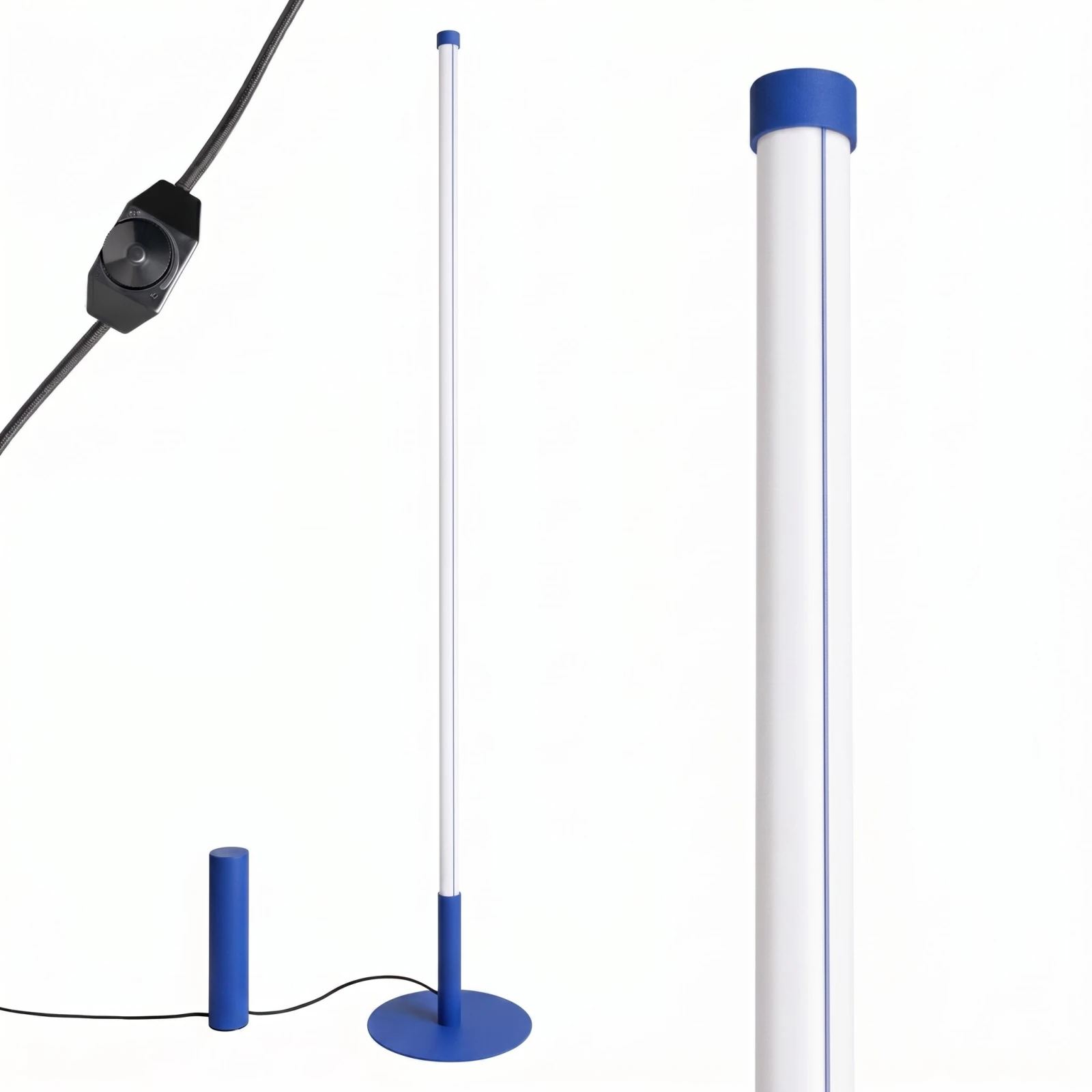 Toršeras 150 cm / 39W – linijinis, ultramarino, dimdomas